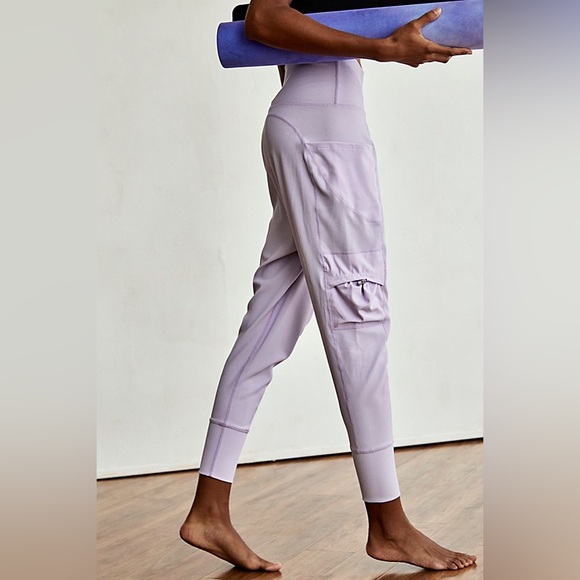 Free People • NWOT Lilac Pink Take A Hike Drop Waist Cargo Harem Pants Sz Small - Picture 11 of 17